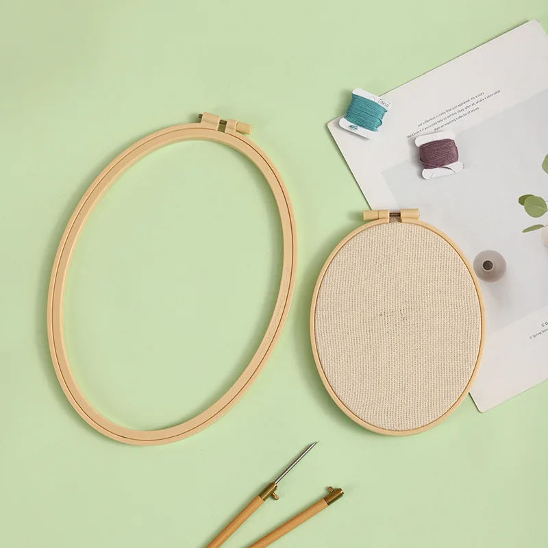 1Pcs DIY Needlecraft Cross Sti - Embroidery Hoop Plastic 评论和价格