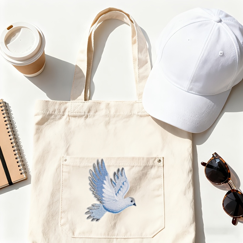 1pc blue-white gradient dove e - Embroidery Meaning 评论和价格