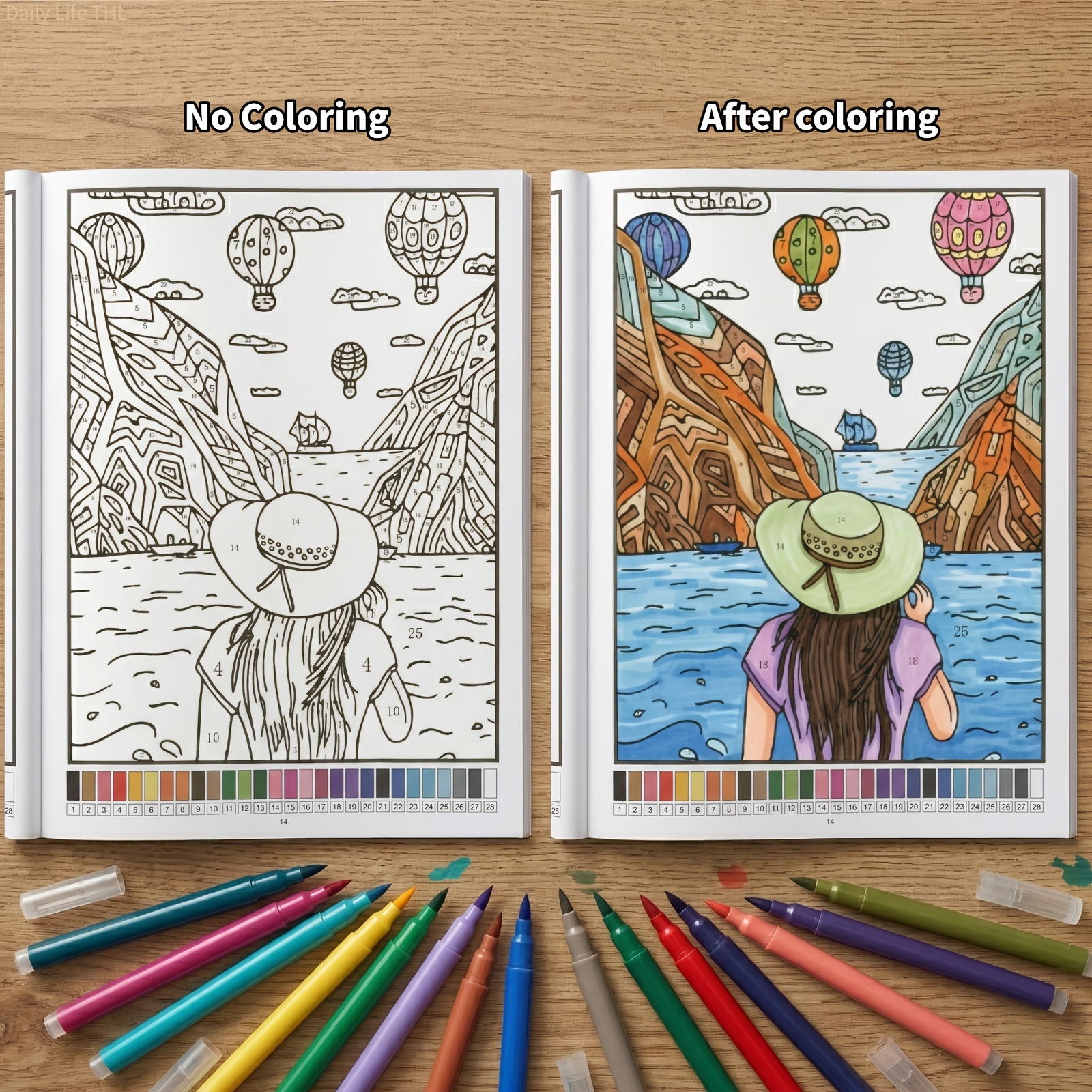 32 Themes Color by Number Book - Embroidery Translate 评论和价格