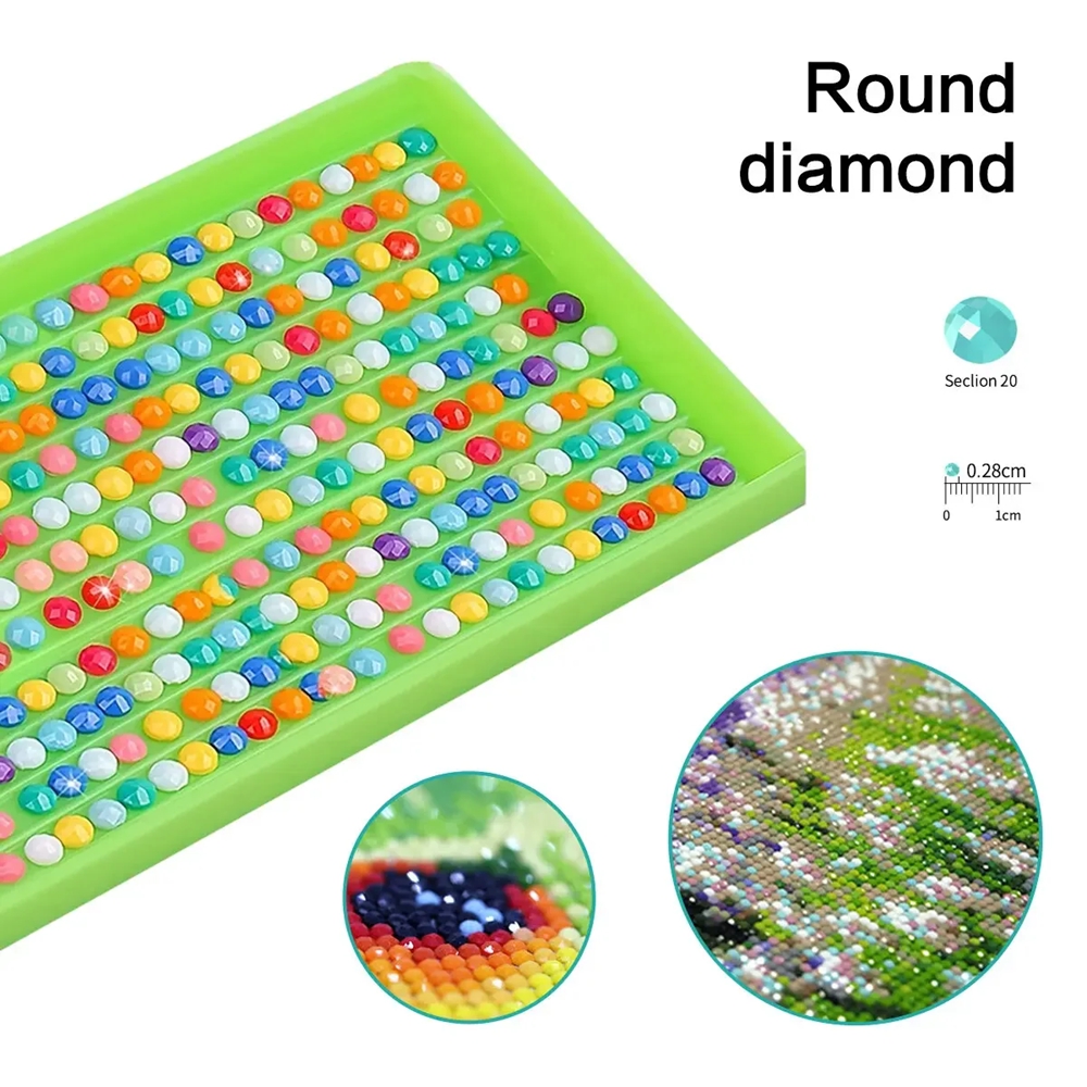 1pc frameless  5D Diamond Pain - Embroidery House 评论和价格