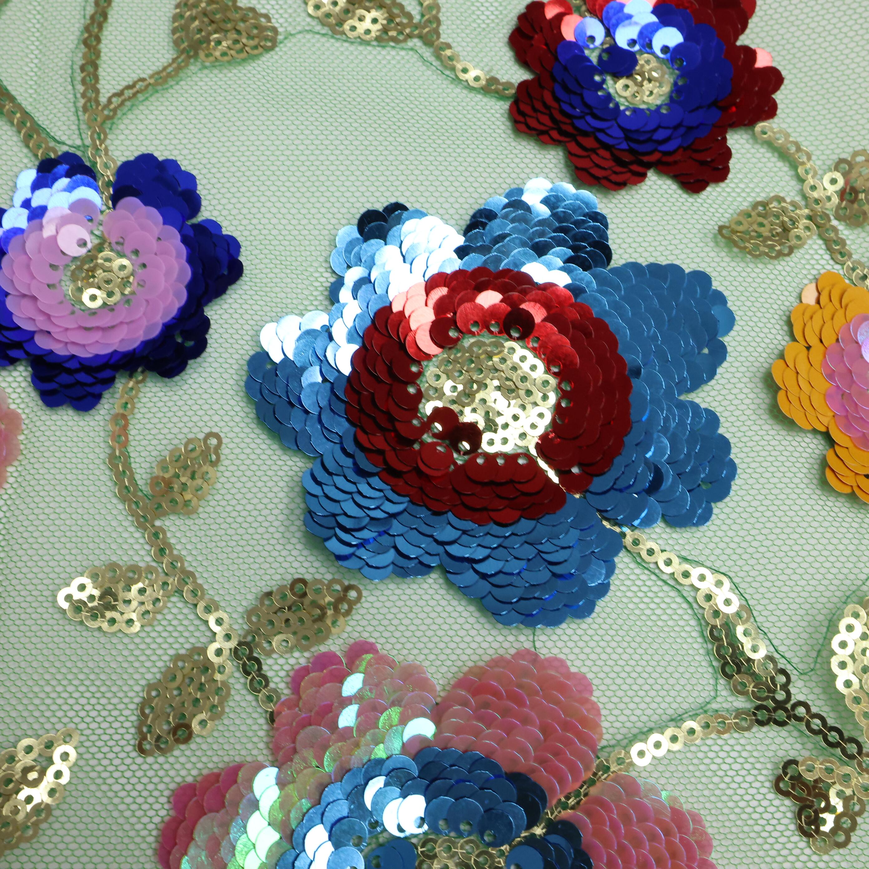 Mesh African Lace Fabric 2026  - Embroidery Gradient 评论和价格