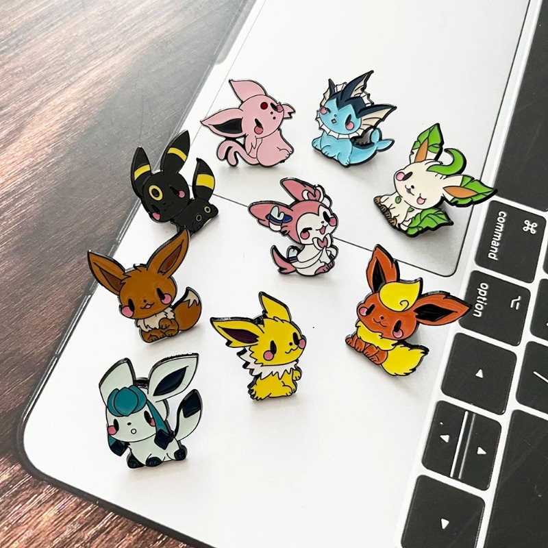 Hot 9 Pcs Anime Elf Brooch Set - Embroidery Textile 评论和价格