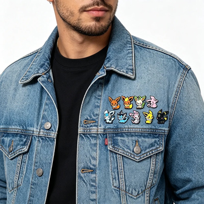Hot 9 Pcs Anime Elf Brooch Set - Embroidery Textile 评论和价格