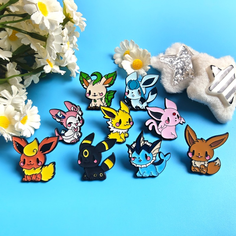 Hot 9 Pcs Anime Elf Brooch Set - Embroidery Textile 评论和价格