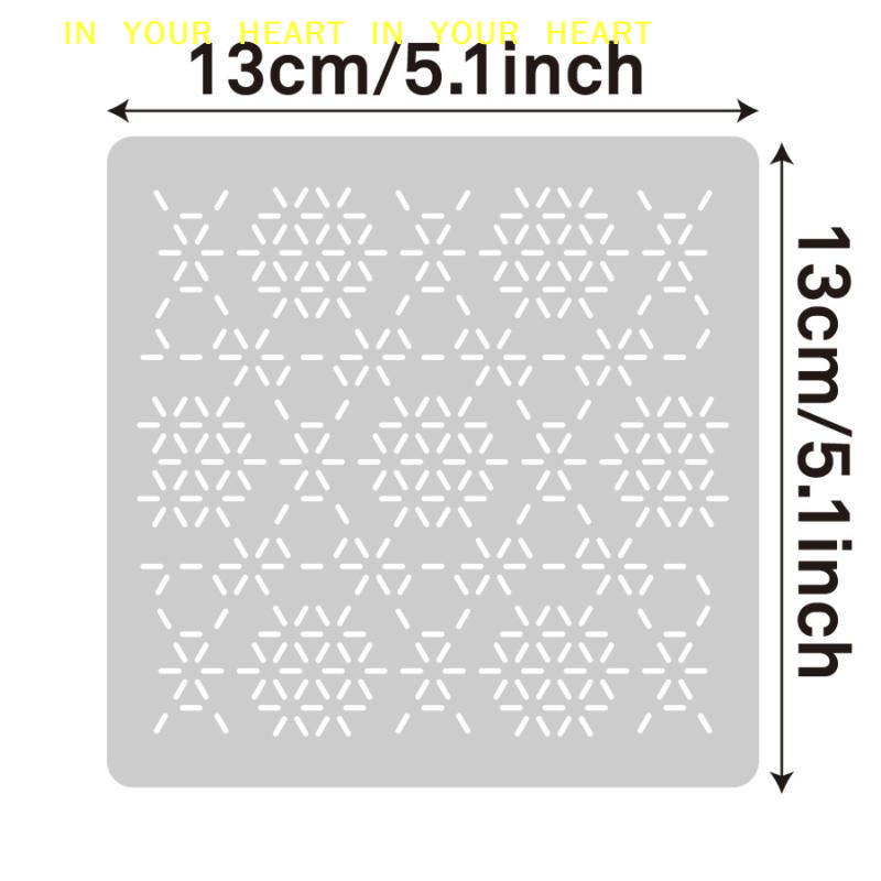 DIY Geometric Patchwork Stenci - Embroidery Tools 评论和价格