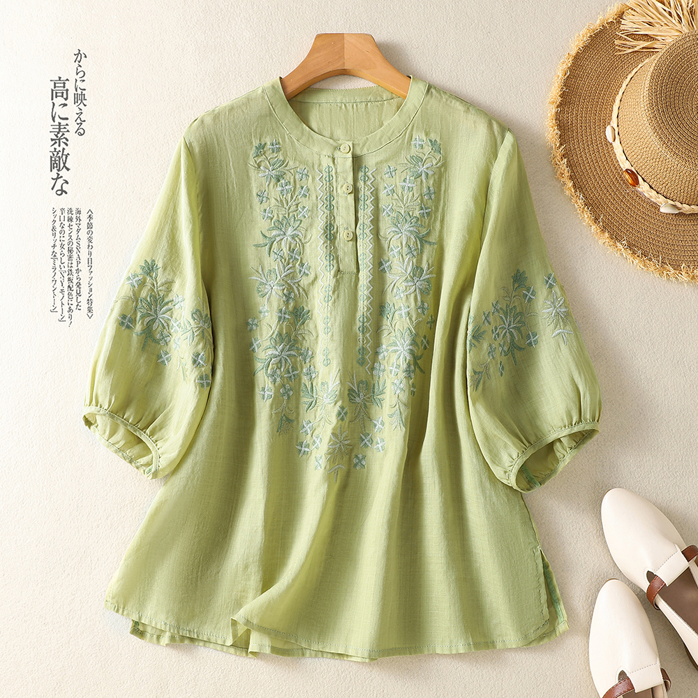 Women's White Pink Yellow Gree - Embroidery Yellow 评论和价格