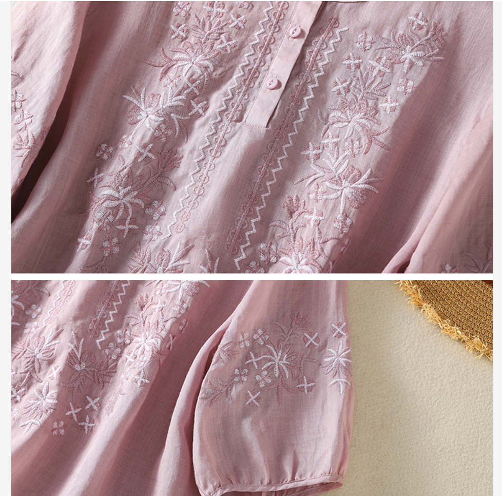 Women's White Pink Yellow Gree - Embroidery Yellow 评论和价格