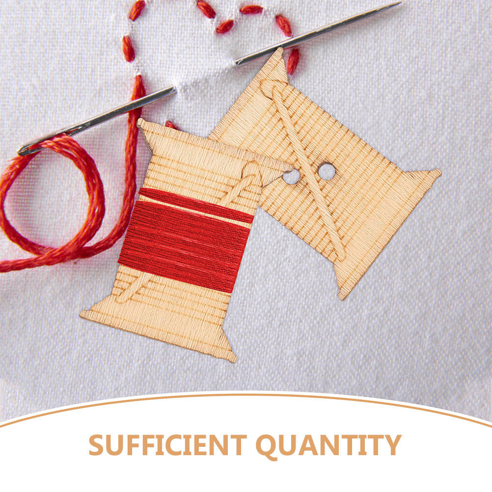 100Pcs Wooden Embroidery Floss - Embroidery Threads 评论和价格