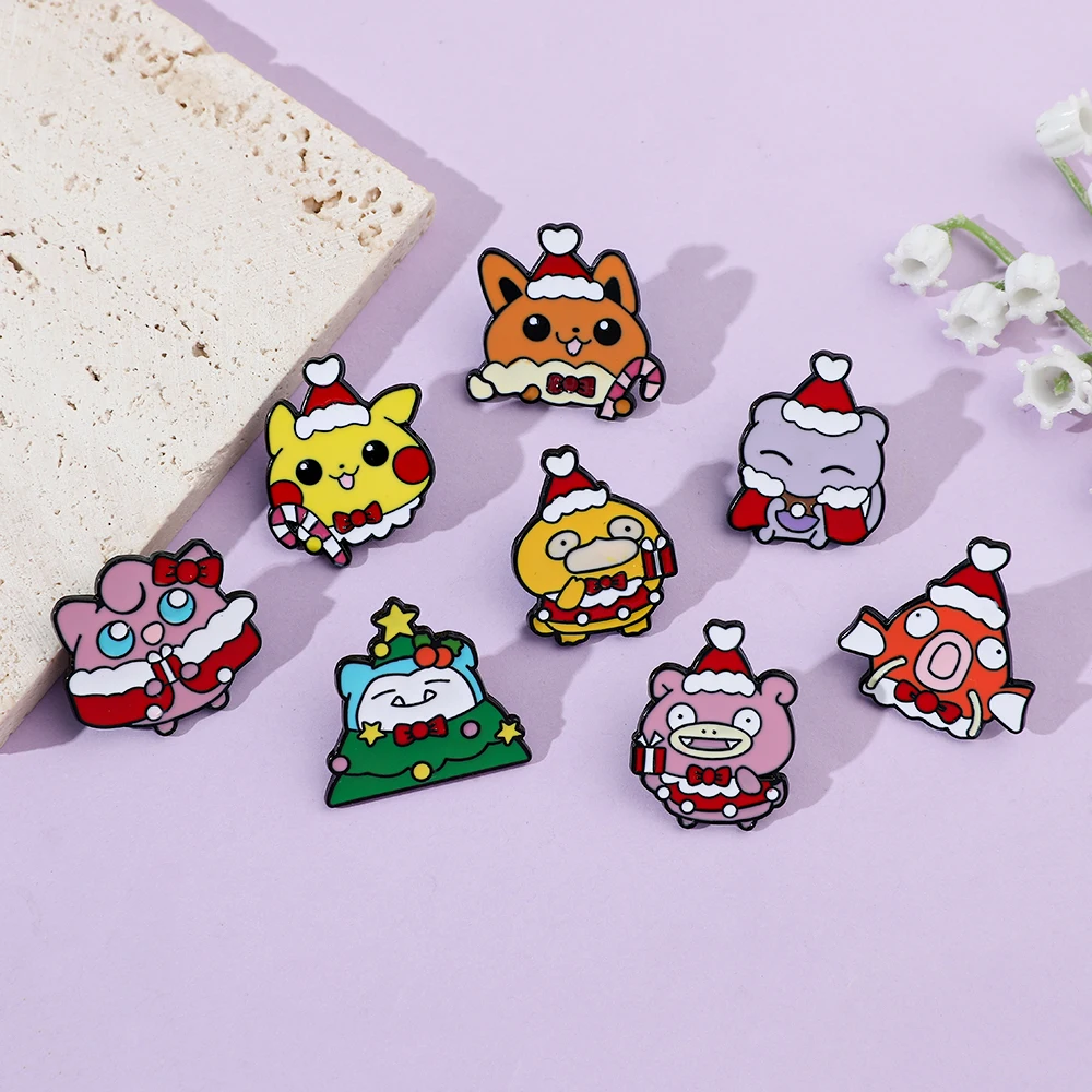 8 Pcs Christmas Slowpoke Brooc - Embroidery Textile 评论和价格