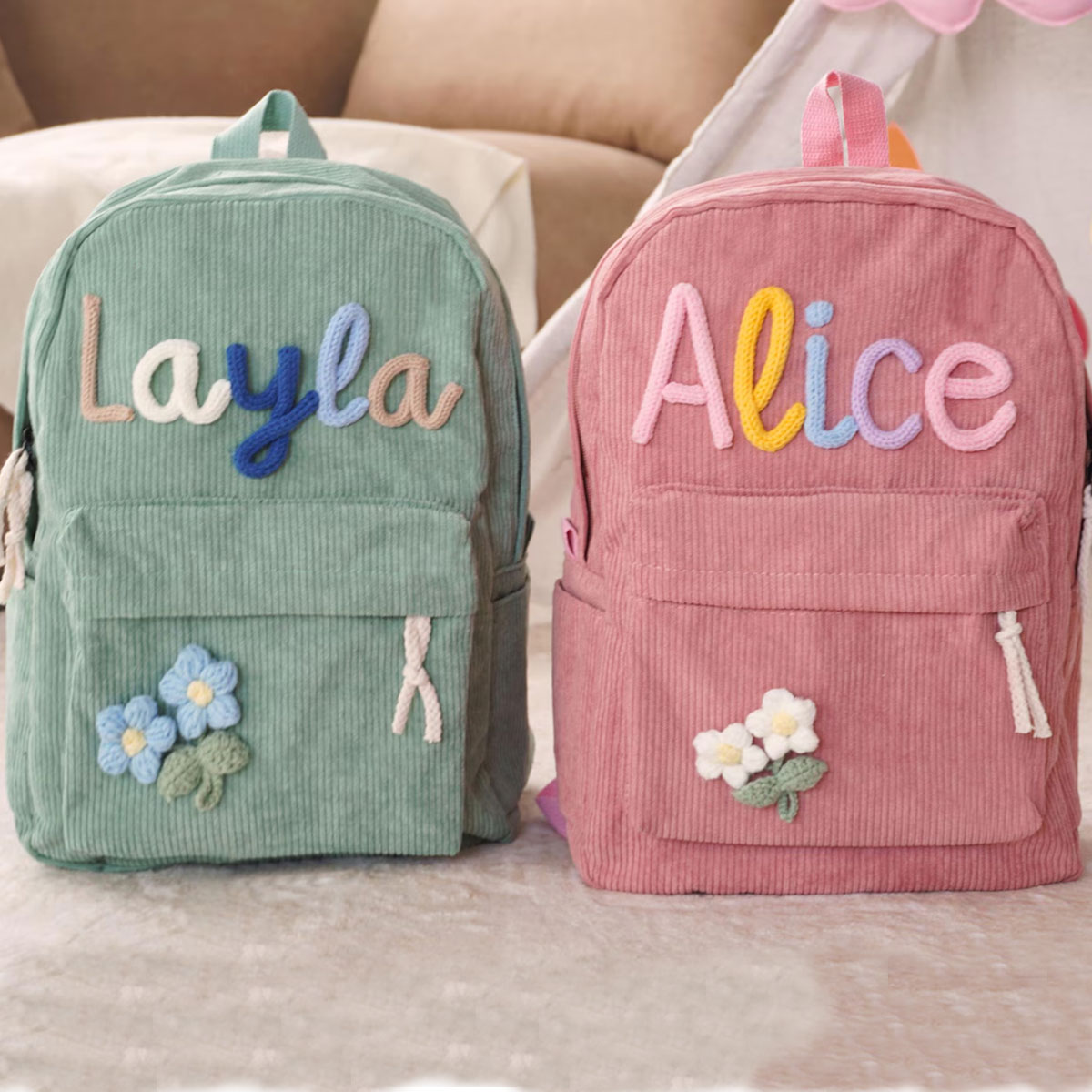 Unisex Personalized Corduroy B - Embroidery Initials Designs 评论和价格