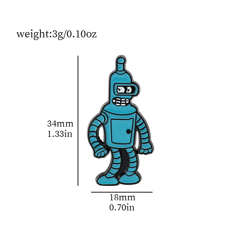 Robot Brooch Cute Cartoon Shap - Embroidery Textile 评论和价格