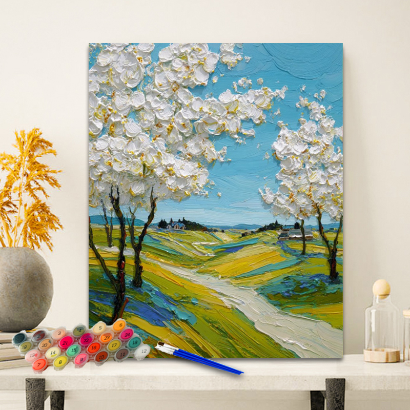 Painting By Numbers Road betwe - Embroidery Translate 评论和价格