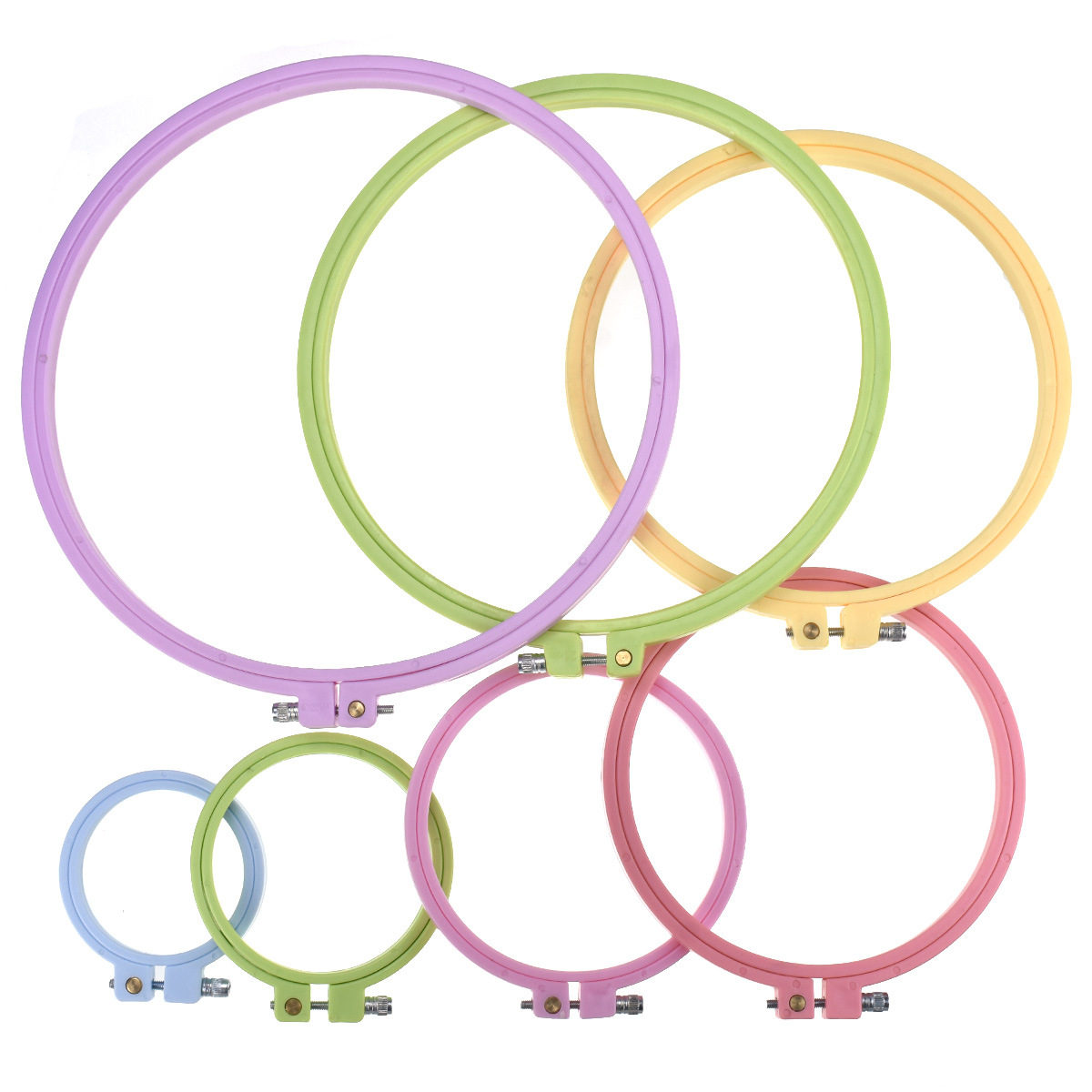 Round Cross Stitch Embroidery  - Embroidery Hoop Plastic 评论和价格