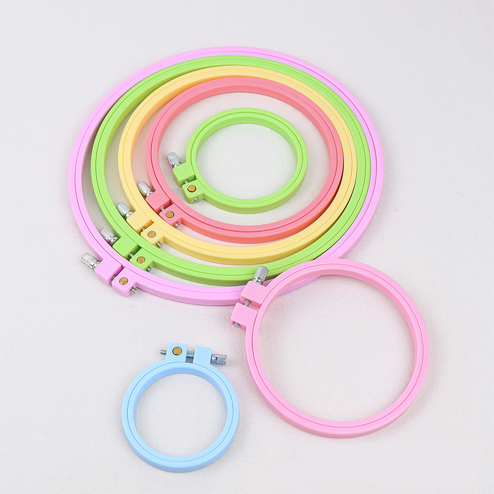 Round Cross Stitch Embroidery  - Embroidery Hoop Plastic 评论和价格