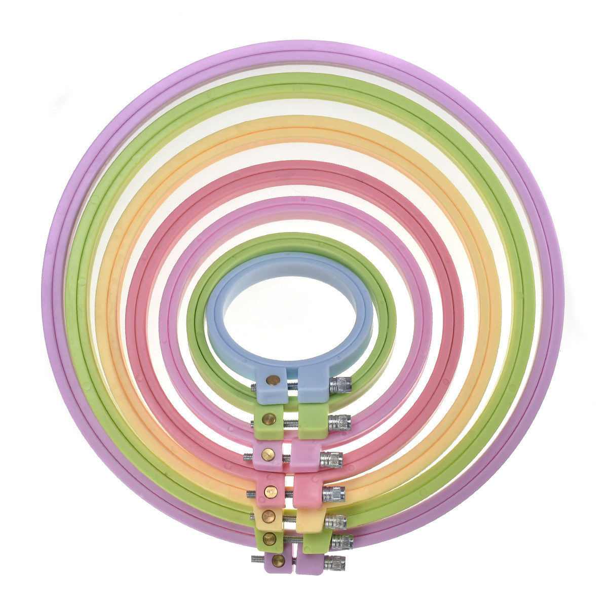 Round Cross Stitch Embroidery  - Embroidery Hoop Plastic 评论和价格