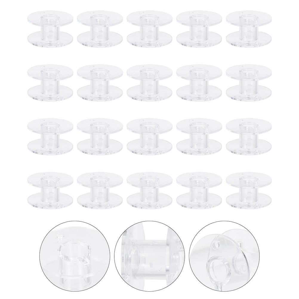 60Pcs Plastic Clear Sewing Mac - Embroidery Threads 评论和价格