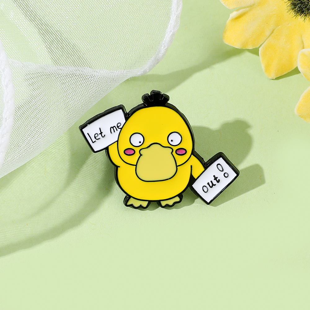 1 Pc ​Anime Duckling Brooch Ca - Embroidery Textile 评论和价格