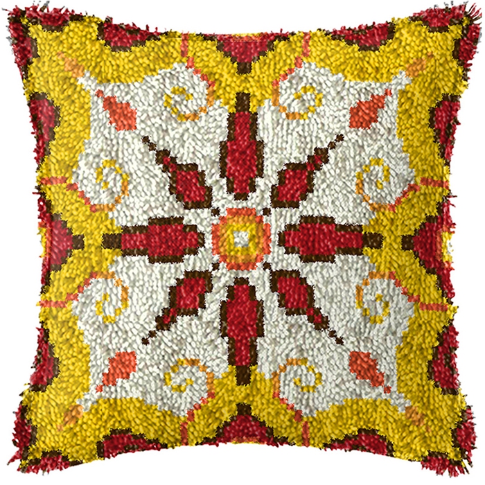 Yellow Stripes Latch Hook Kits - Embroidery Yellow 评论和价格