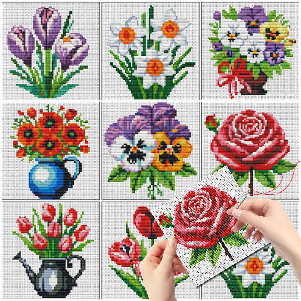 Evershine 8pcs Mini Flower Cro - Embroidery Meaning 评论和价格