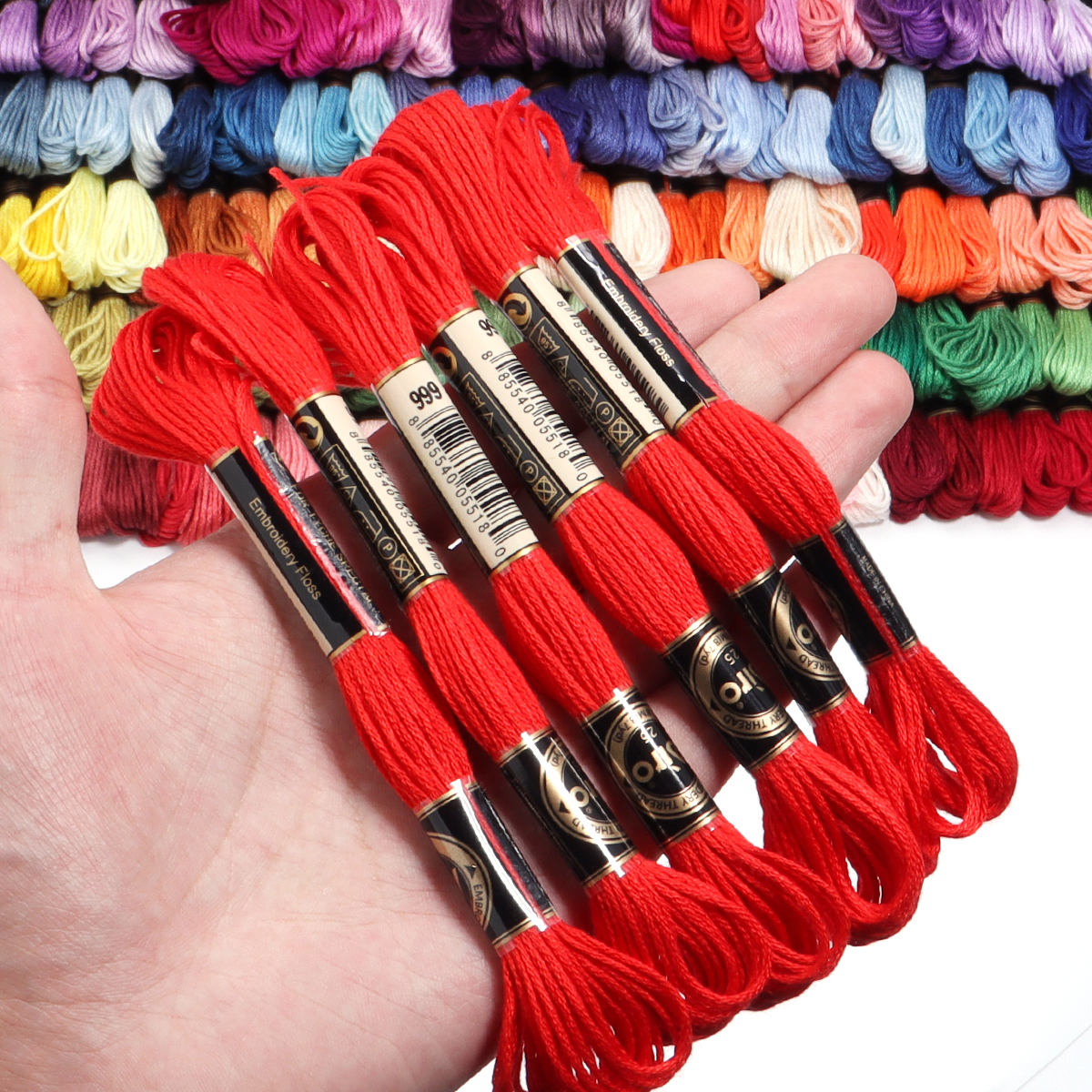 6Pcs/Lot Multicolor Polyester  - Embroidery Tools 评论和价格