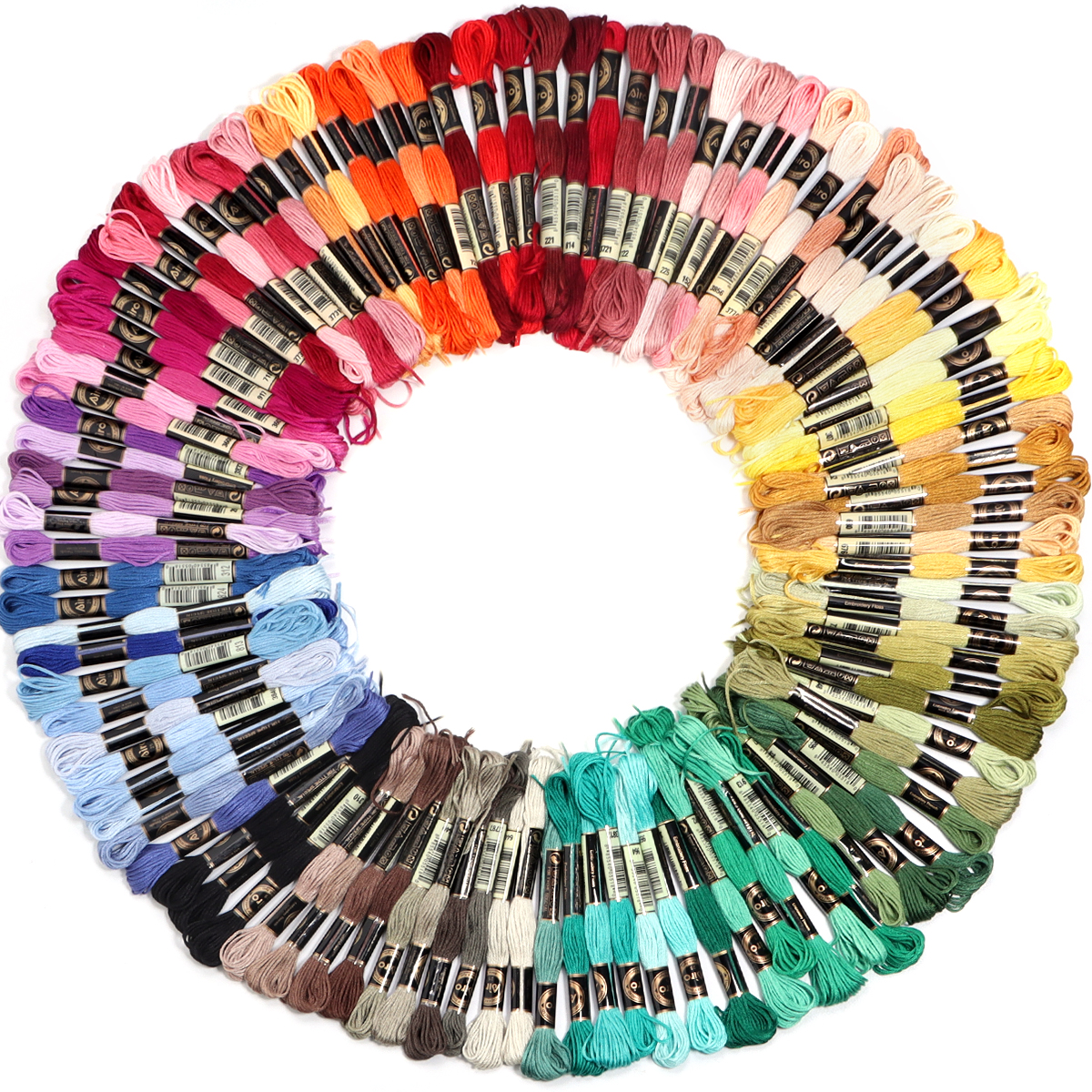 6Pcs/Lot Multicolor Polyester  - Embroidery Tools 评论和价格