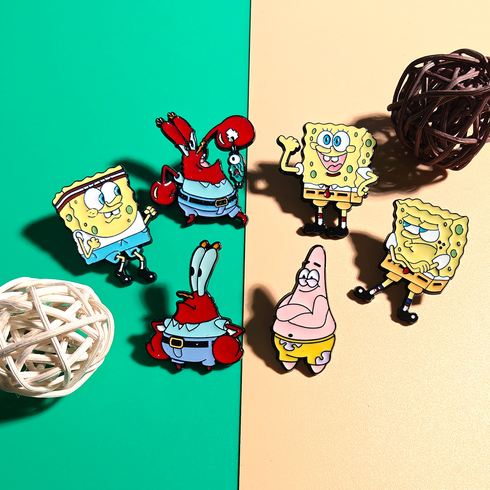 6 Pcs SpongeBob SquarePants An - Embroidery Textile 评论和价格