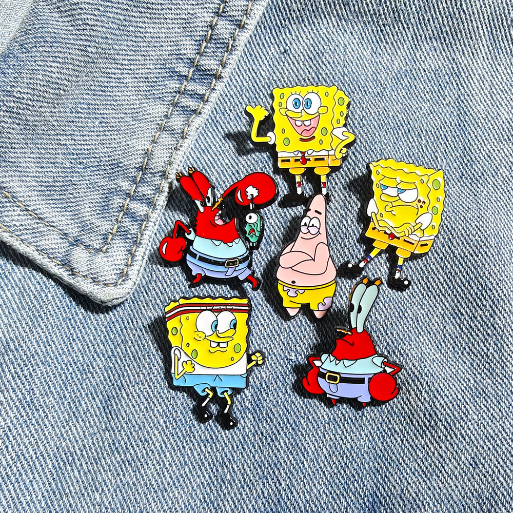 6 Pcs SpongeBob SquarePants An - Embroidery Textile 评论和价格