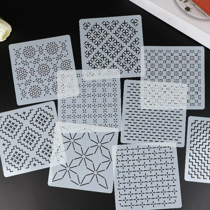 9/32Pcs Sashiko Embroidery Tem - Embroidery Tools 评论和价格