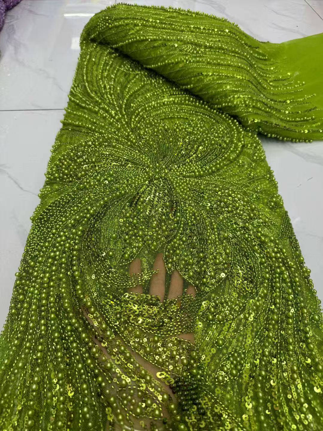 2026 African Sequins Beaded La - Embroidery Gradient 评论和价格