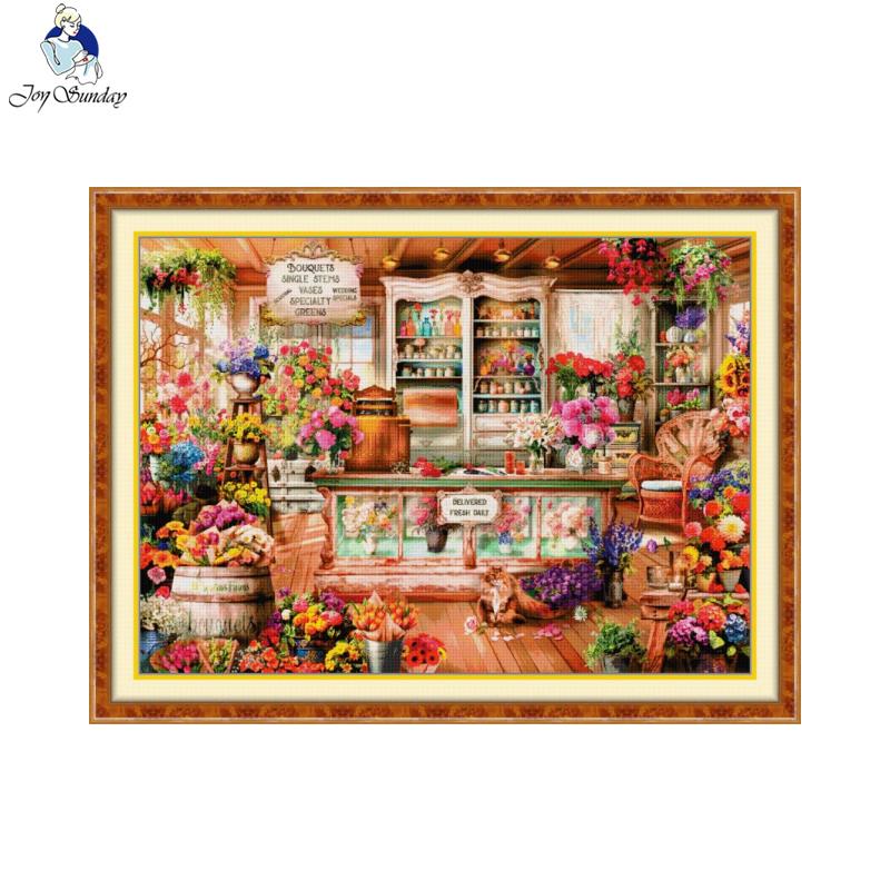 Joy Sunday Flower Shop Pattern - Embroidery Meaning 评论和价格