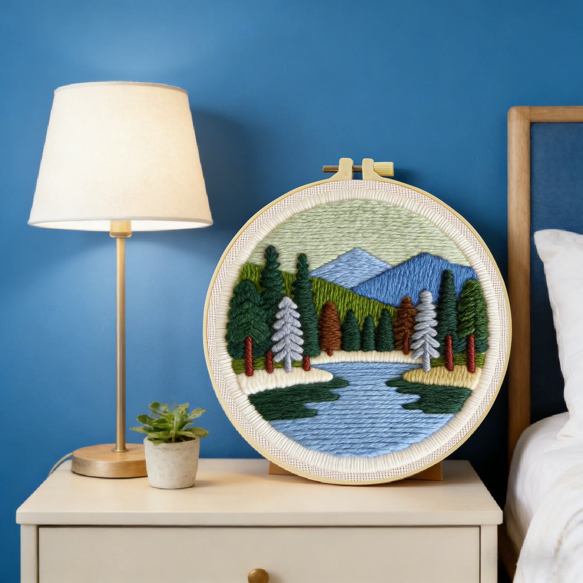 20X20CM/7.87inch Scenery Punch - Embroidery Paper 评论和价格