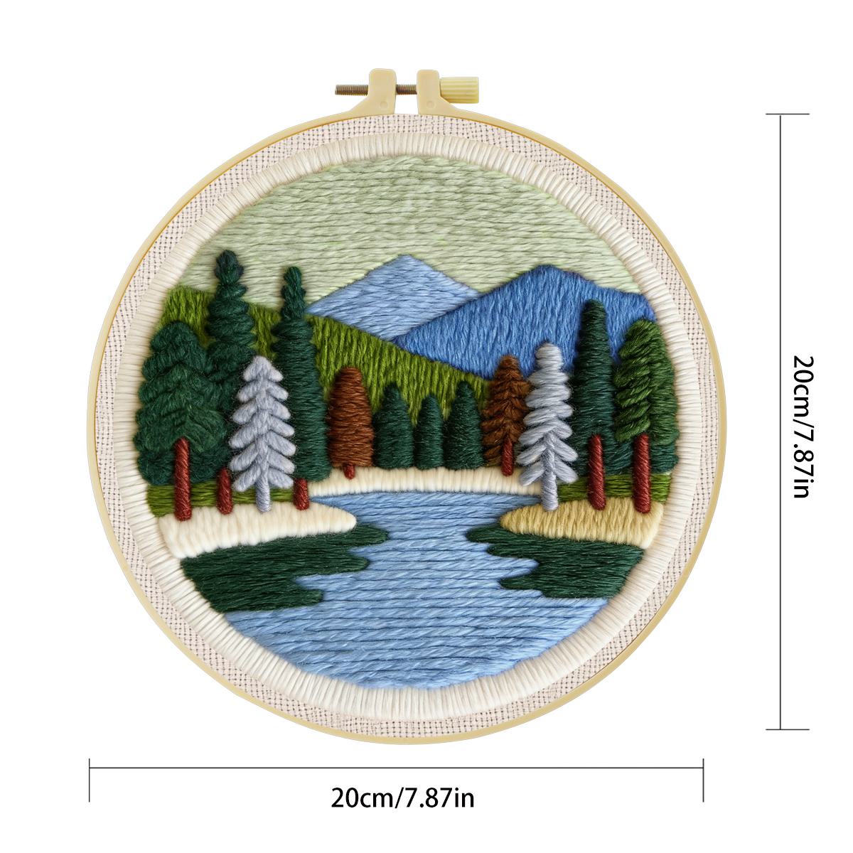 20X20CM/7.87inch Scenery Punch - Embroidery Paper 评论和价格