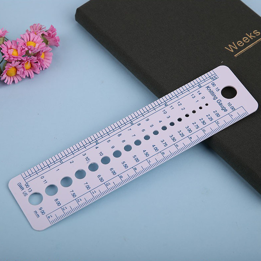 6Pcs Knitting Gauge Ruler Prof - Embroidery Tools 评论和价格