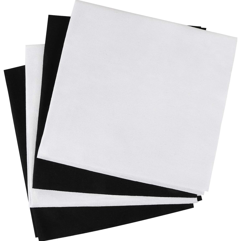 4 Pieces of Linen Fabric, Soli - Embroidery Class 评论和价格