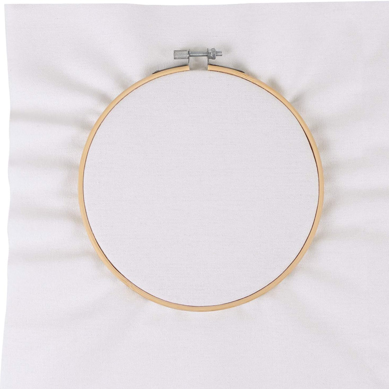 4 Pieces of Linen Fabric, Soli - Embroidery Class 评论和价格