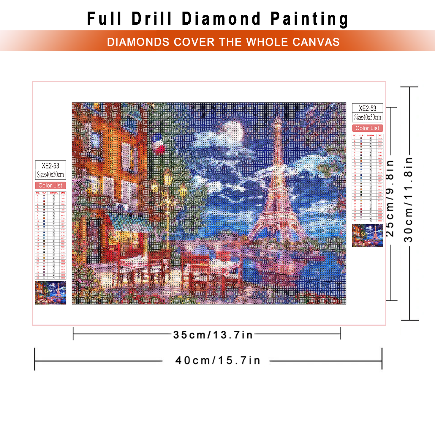 1pc frameless  diamond paintin - Embroidery House 评论和价格