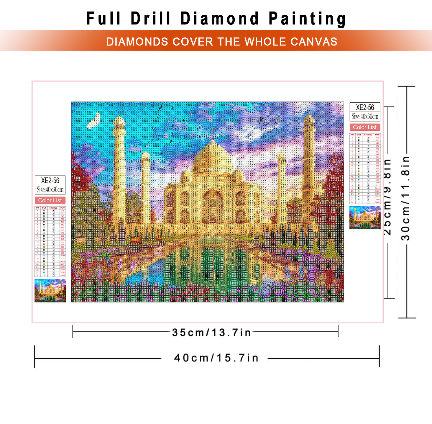 1pc frameless  diamond paintin - Embroidery House 评论和价格