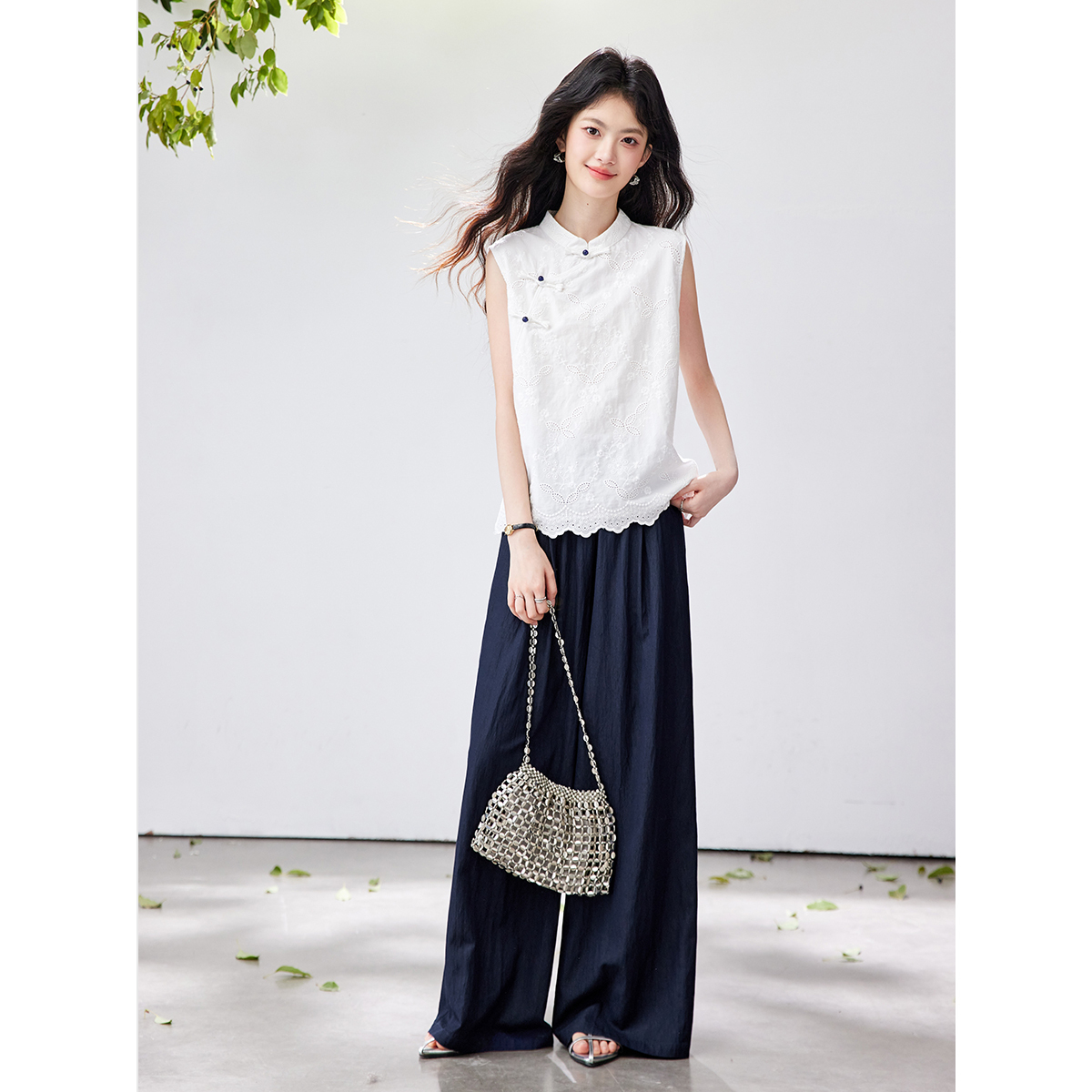 VIMLY Chinese Style Two Piece  - Embroidery Class 评论和价格