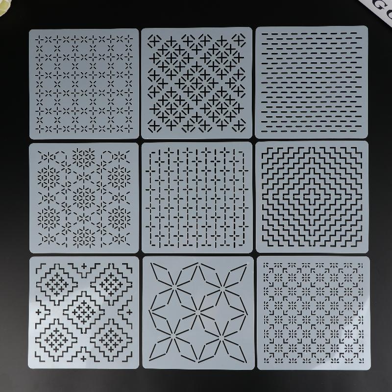 9/32Pcs Sashiko Embroidery Tem - Embroidery Tools 评论和价格