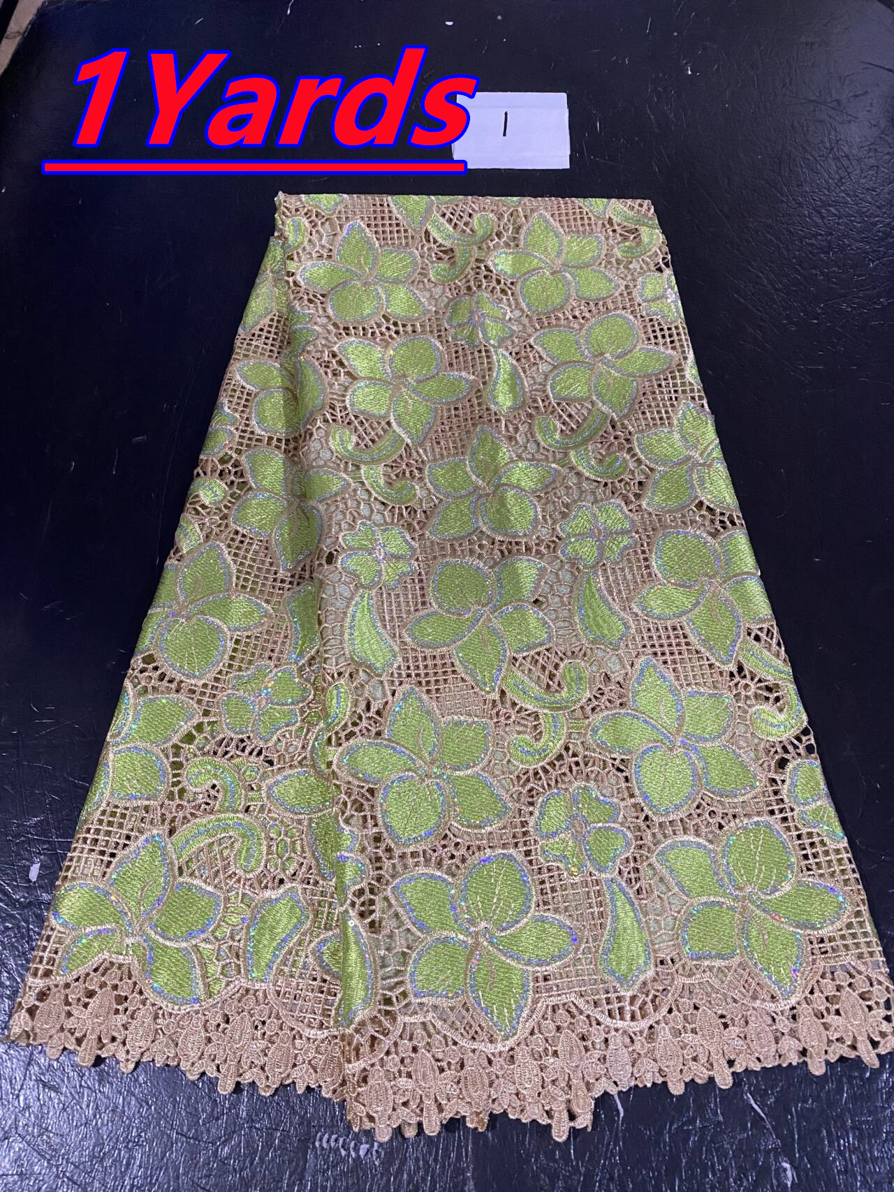African Sequins Lace Fabrics F - Embroidery Gradient 评论和价格