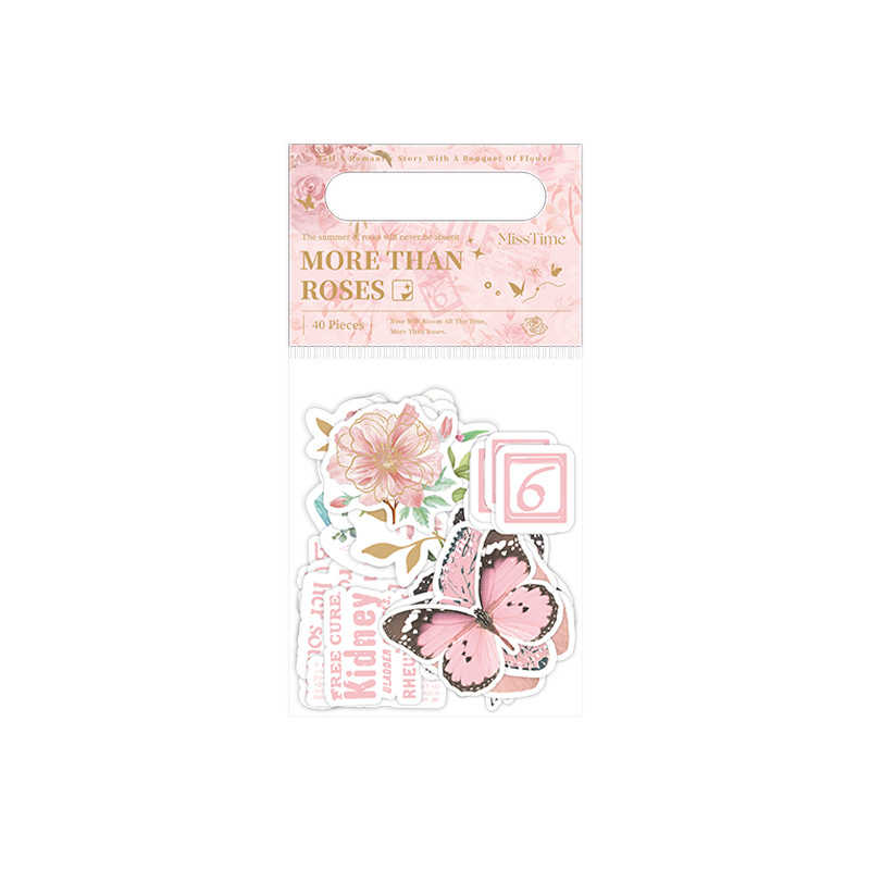 40pcs/lot Nostalgic Flower But - Embroidery Paper 评论和价格