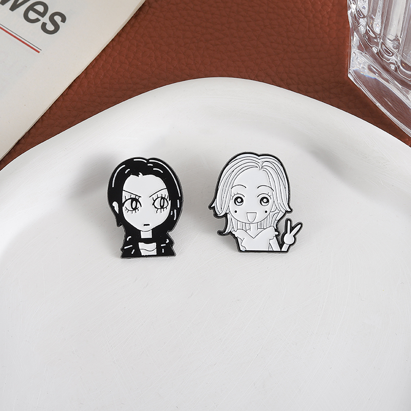 2-7pcs/sets Comics Enamel Pins - Embroidery House 评论和价格