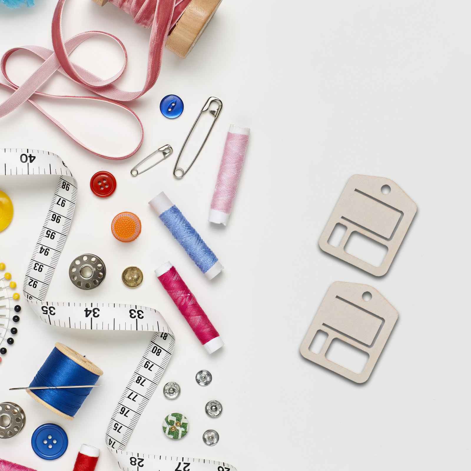 100Pcs Wooden Craft Thread Org - Embroidery Software 评论和价格