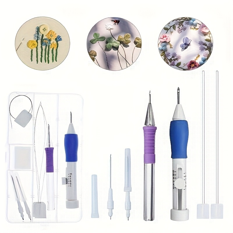 7-Piece Embroidery Punch Needl - Embroidery Class 评论和价格
