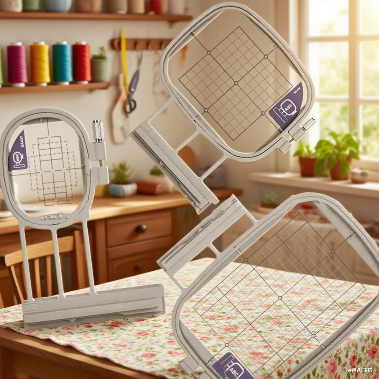 Multi Function Embroidered Fra - Embroidery Hoop Plastic 评论和价格
