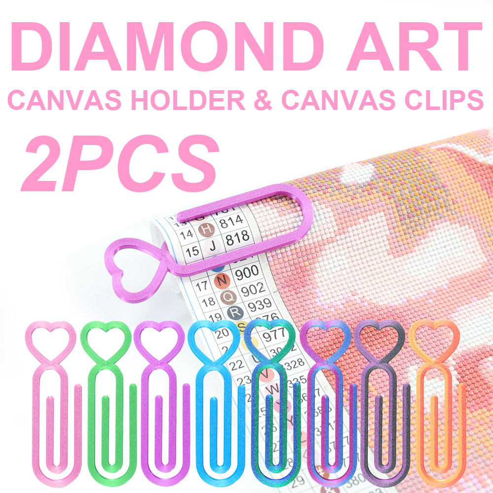 2pcs Diamond Painting Canvas C - Embroidery Hoop Plastic 评论和价格