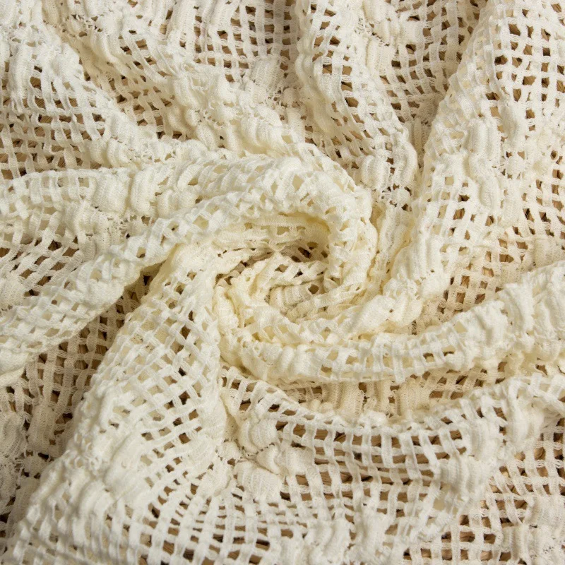 Bubble ruched jacquard lace fa - Embroidery Meaning 评论和价格