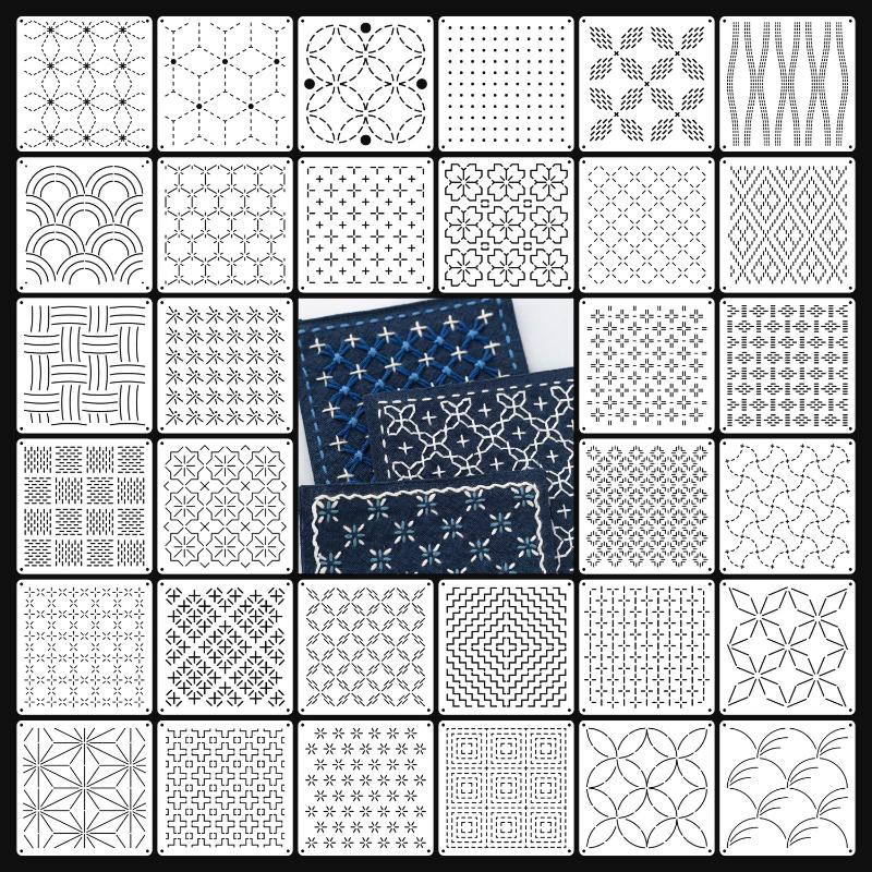 9/32Pcs Sashiko Embroidery Tem - Embroidery Tools 评论和价格