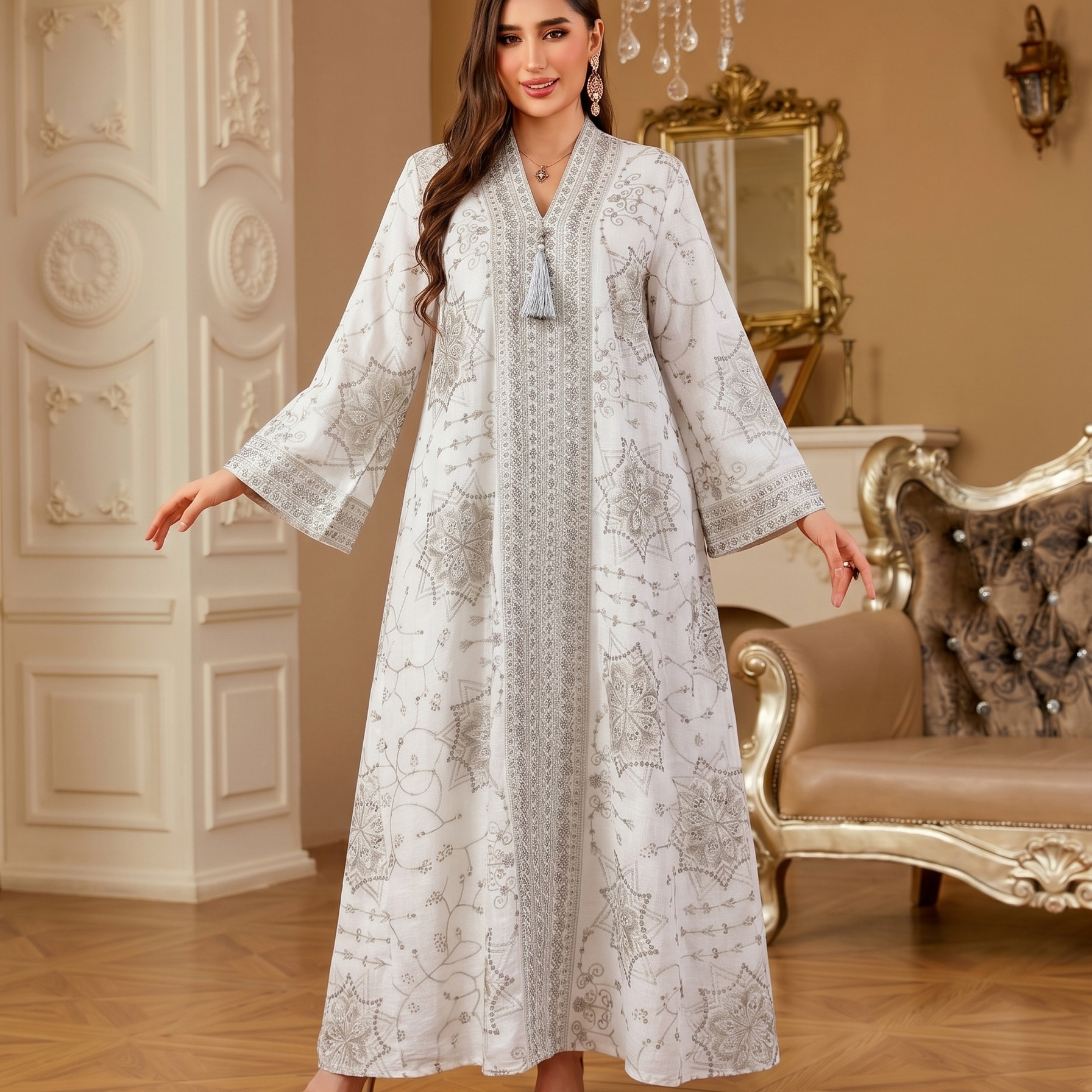 Kl2588 Women's Elegant Fashion - Embroidery Yellow 评论和价格
